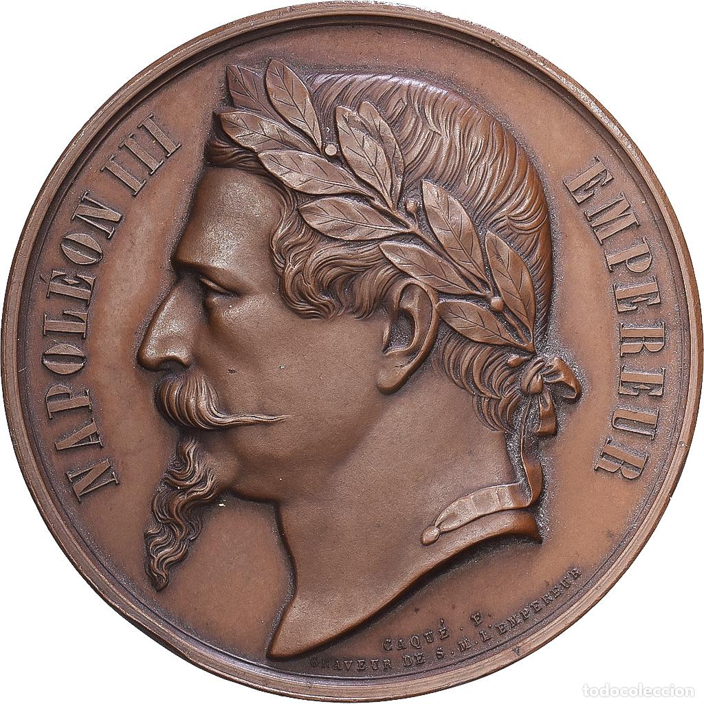 Medallas hist&oacute;ricas: [#1216321] Francia, medalla, Soci&eacute;t&eacute; Protectrice des Animaux, 1867, Cobre, Caqu&eacute;, MBC+