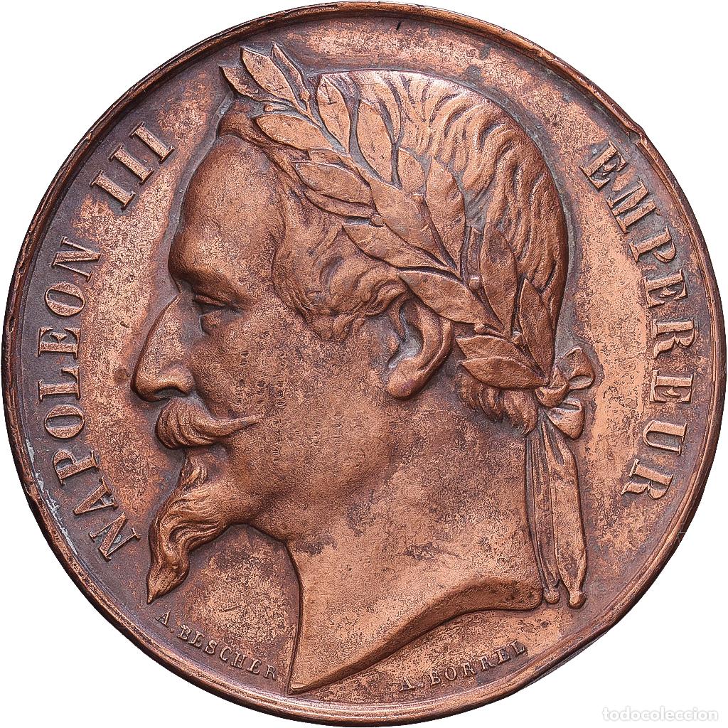 Medallas hist&oacute;ricas: [#1216328] Francia, medalla, Napol&eacute;on III, Ecole Imp&eacute;riale de Dessin, 1870, Cobre