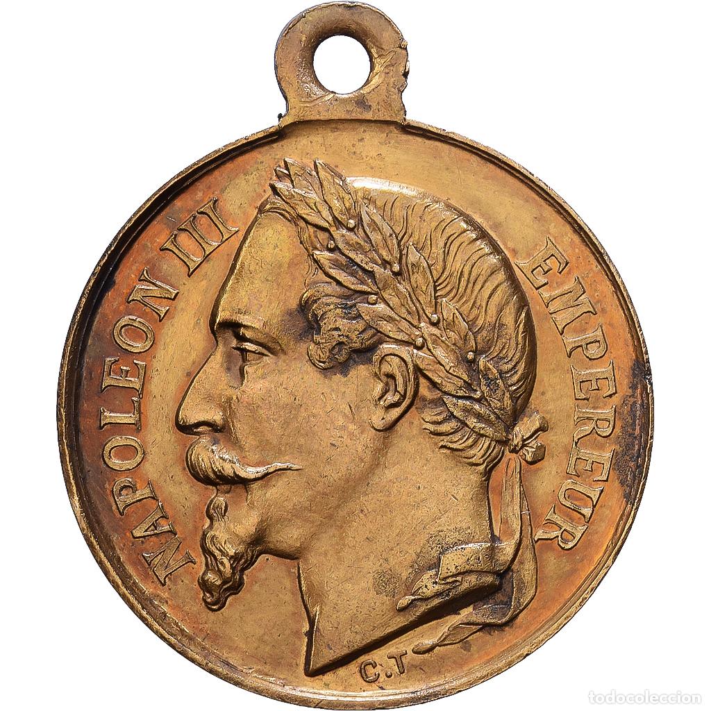 Medallas hist&oacute;ricas: [#1216337] Francia, medalla, Napol&eacute;on III, Le Prince Imp&eacute;rial, Lat&oacute;n, MBC+