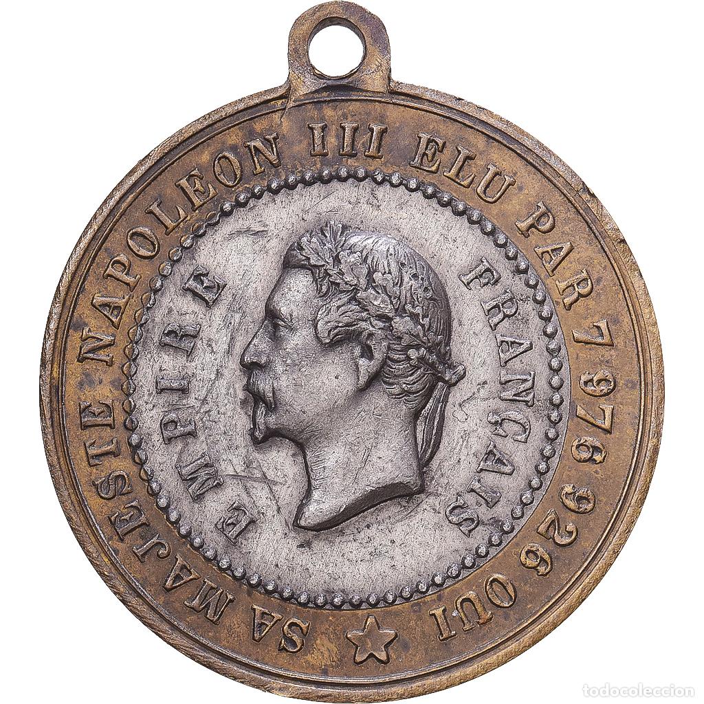 Medallas hist&oacute;ricas: [#1216332] Francia, medalla, Napol&eacute;on III, Election et proclamation de l'Empire, 1852