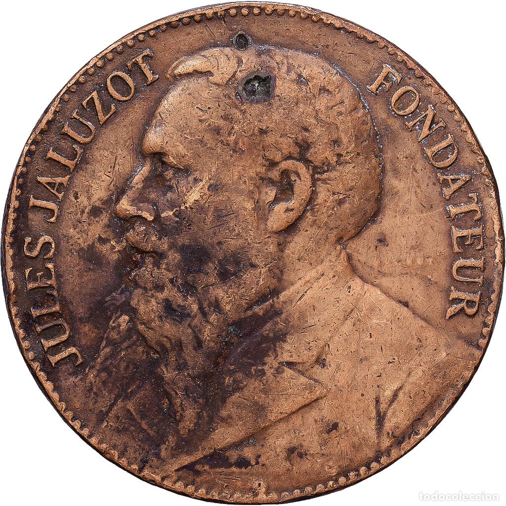 Medallas hist&oacute;ricas: [#1216659] Francia, zeton, Jules Jaluzot, Au Printemps, Noces d&rsquo;argent, 1890, Cobre