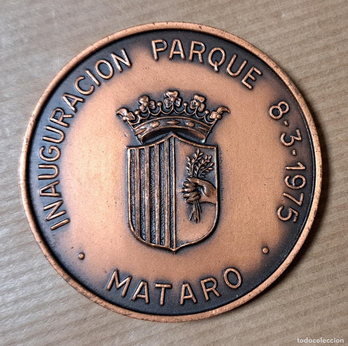 Medallas hist&oacute;ricas: Medalla Inauguraci&oacute;n Parque de bomberos de Matar&oacute; 1975