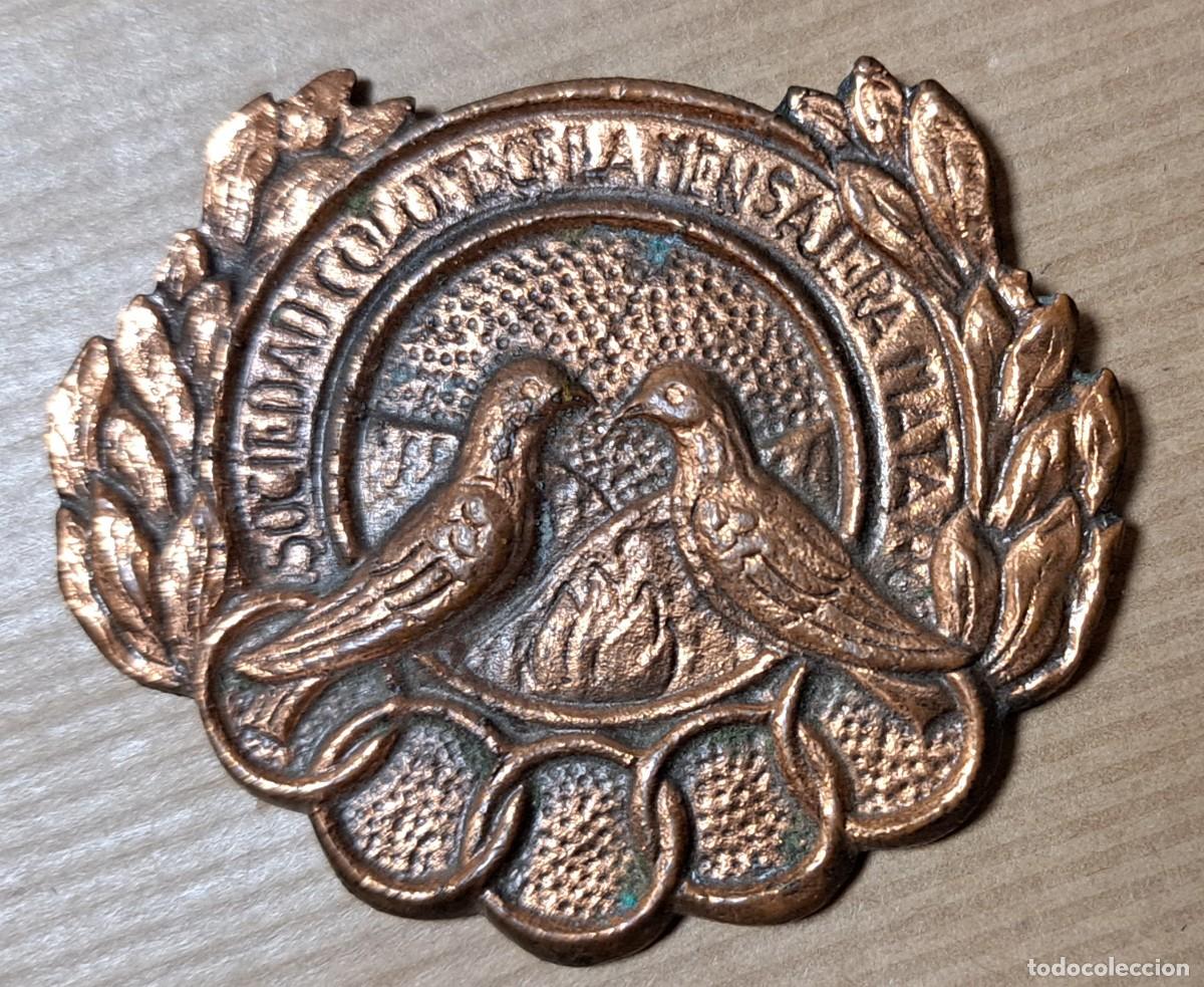 Medallas hist&oacute;ricas: Medalla Sociedad Colomb&oacute;fila Mensajera Matar&oacute; &ndash; 75.&ordm; Aniversario 1970