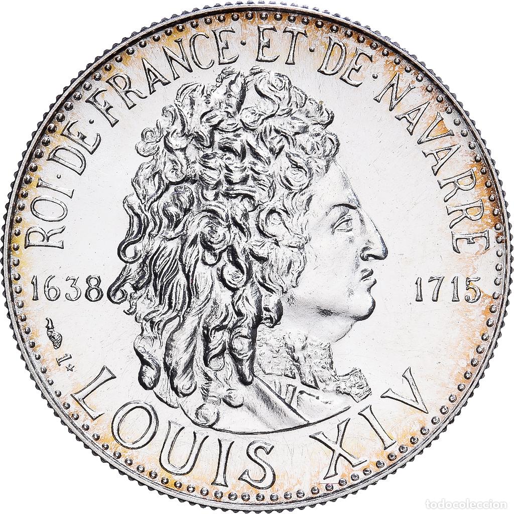 Medallas hist&oacute;ricas: [#1216469] Francia, medalla, Louis XIV, Roi de France et de Navarre, 1980, Plata, SC