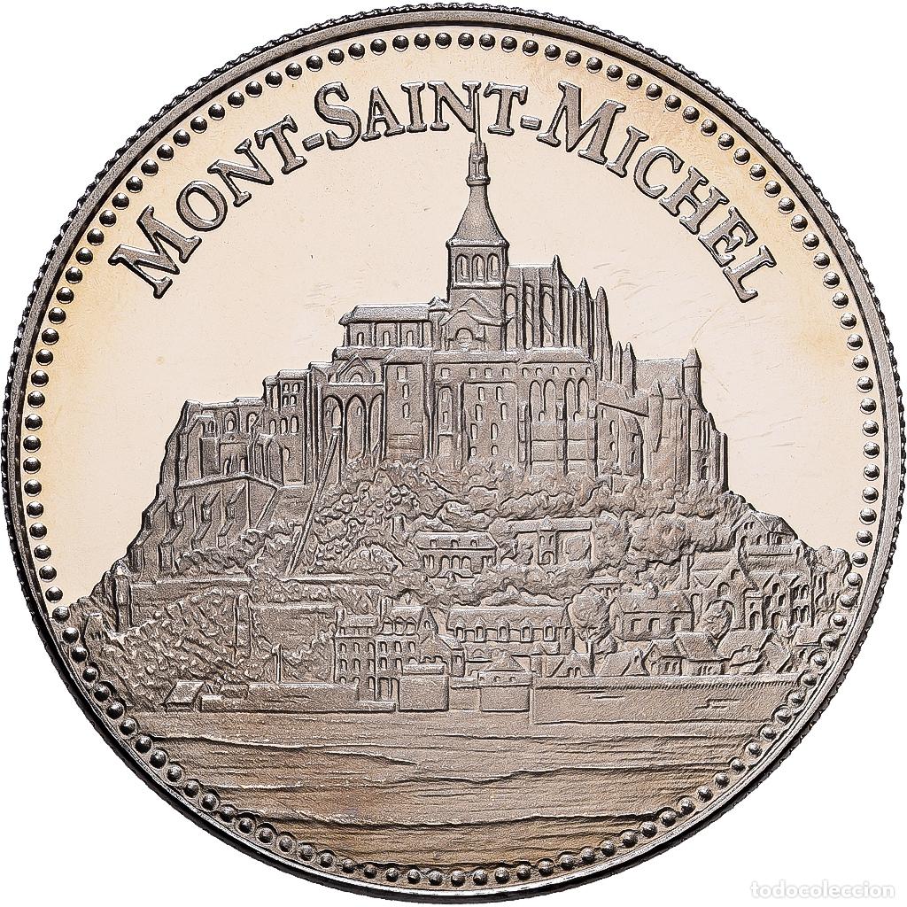 Medallas hist&oacute;ricas: [#1216481] Francia, medalla, Les plus beaux tr&eacute;sors du patrimoine de France, Mont Saint