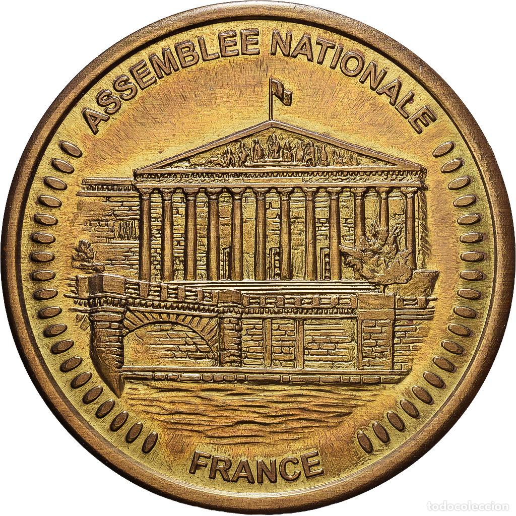 Medallas hist&oacute;ricas: [#1216489] Francia, medalla, Assembl&eacute;e Nationale, Collection Europ&eacute;enne, Lat&oacute;n, SC