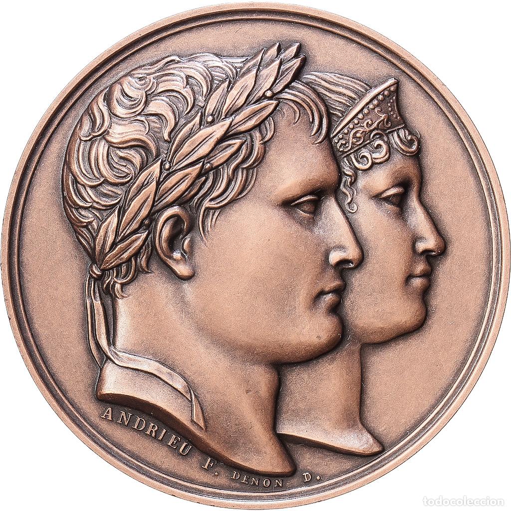 Medallas hist&oacute;ricas: [#1216548] Francia, medalla, Mariage de Napol&eacute;on Ier et Marie-Louise d'Autriche, Bronce