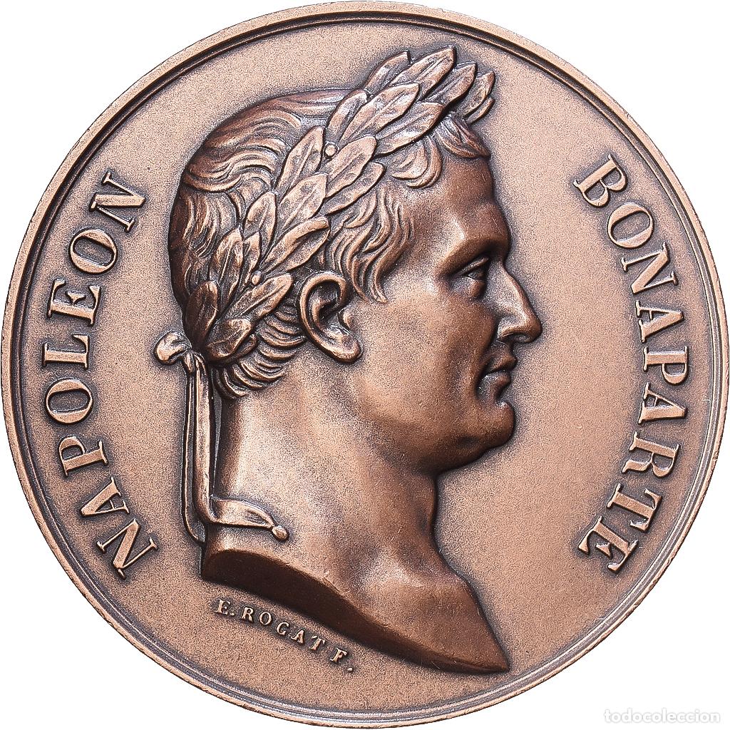 Medallas hist&oacute;ricas: [#1216550] Francia, medalla, Napol&eacute;on Ier, Bataille de Waterloo (1815), Bronce, Rogat