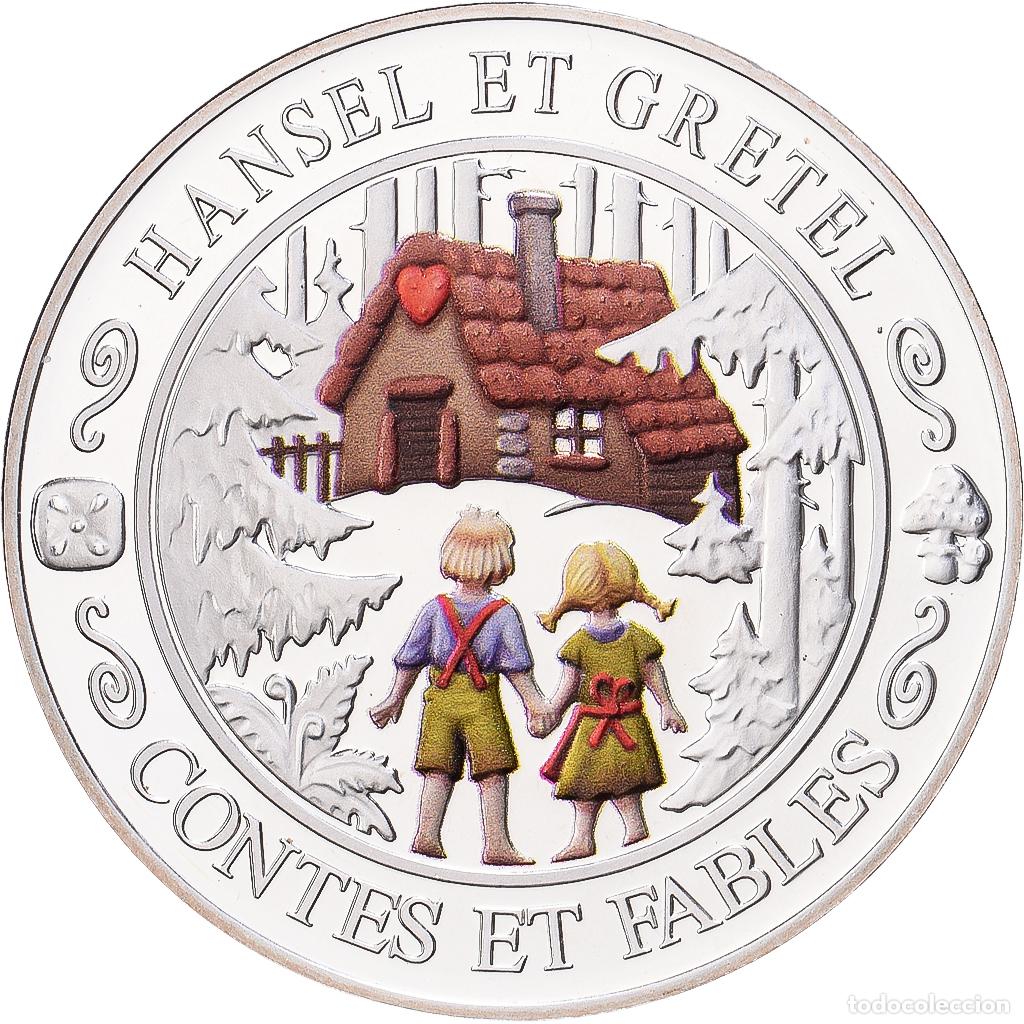 Medallas hist&oacute;ricas: [#1216559] Francia, medalla, Contes et Fables, Hansel et Gretel, Plata, FDC