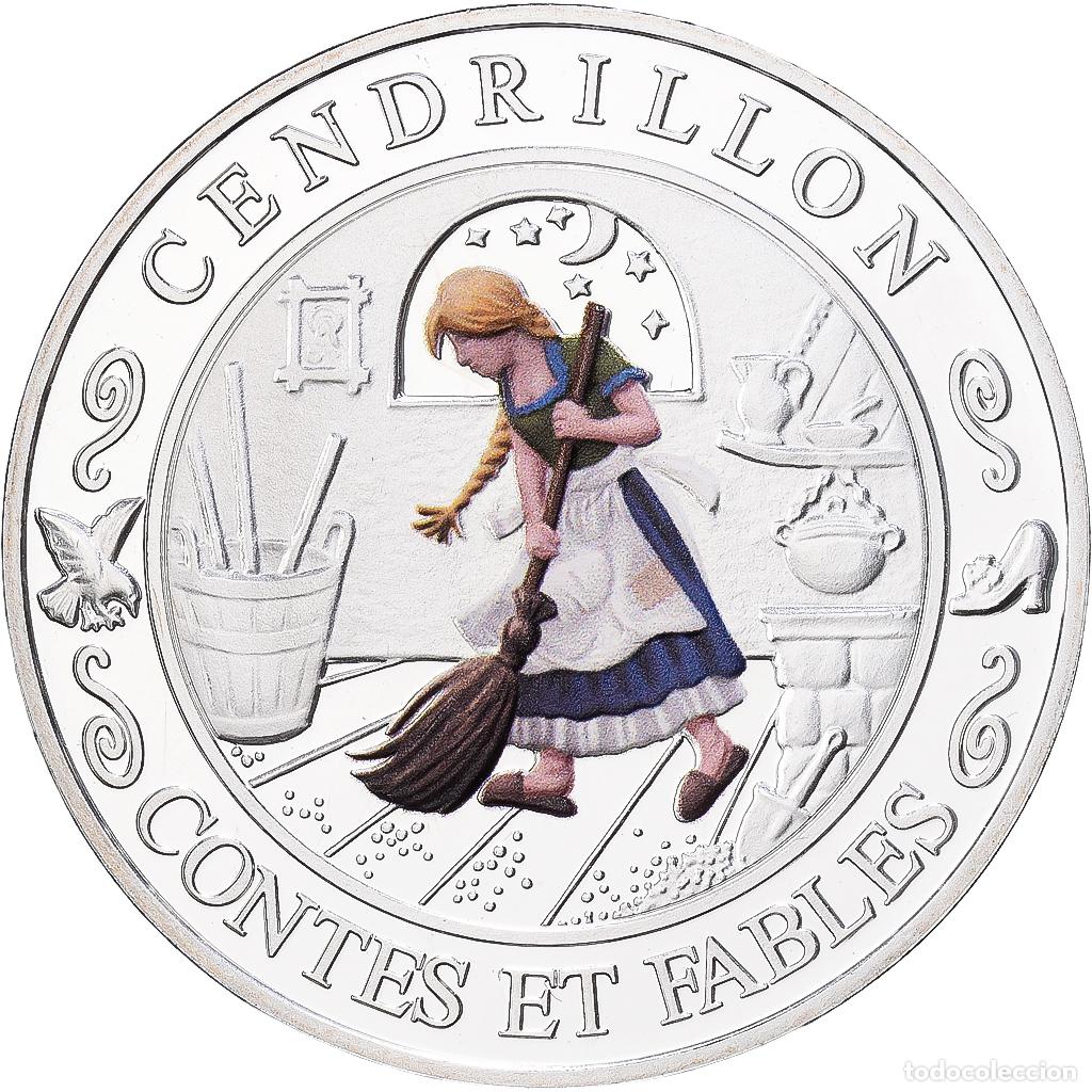 Medallas hist&oacute;ricas: [#1216565] Francia, medalla, Contes et Fables, Cendrillon, Plata, FDC