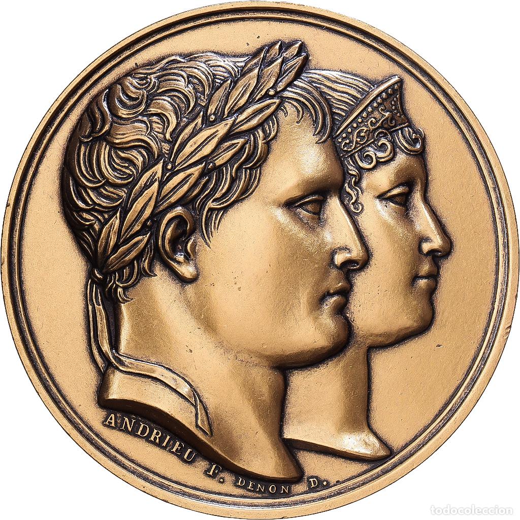 Medallas hist&oacute;ricas: [#1216624] Francia, medalla, Napol&eacute;on Ier et Jos&eacute;phine, Bronce, Denon, SC