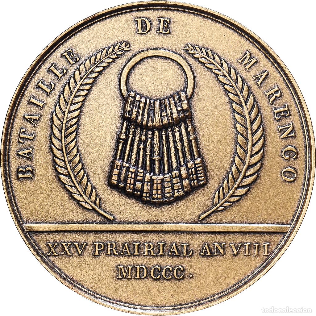 Medallas hist&oacute;ricas: [#1216637] Francia, medalla, Napoleon Ier , Bataille de Marengo, Bronce, Denon, Restrike