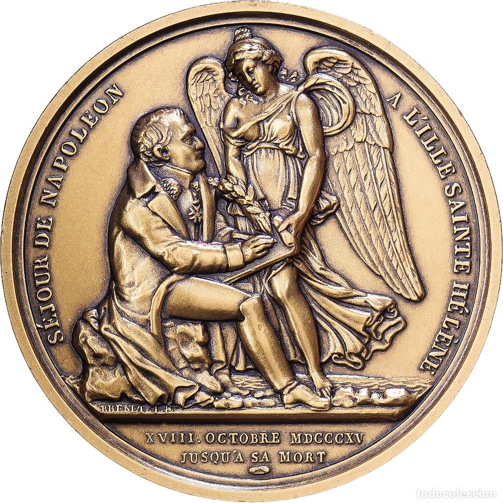 Medallas hist&oacute;ricas: [#1216638] Francia, medalla, Napol&eacute;on Ier, S&eacute;jour &agrave; l'Ille St H&eacute;l&egrave;ne, Bronce, Denon