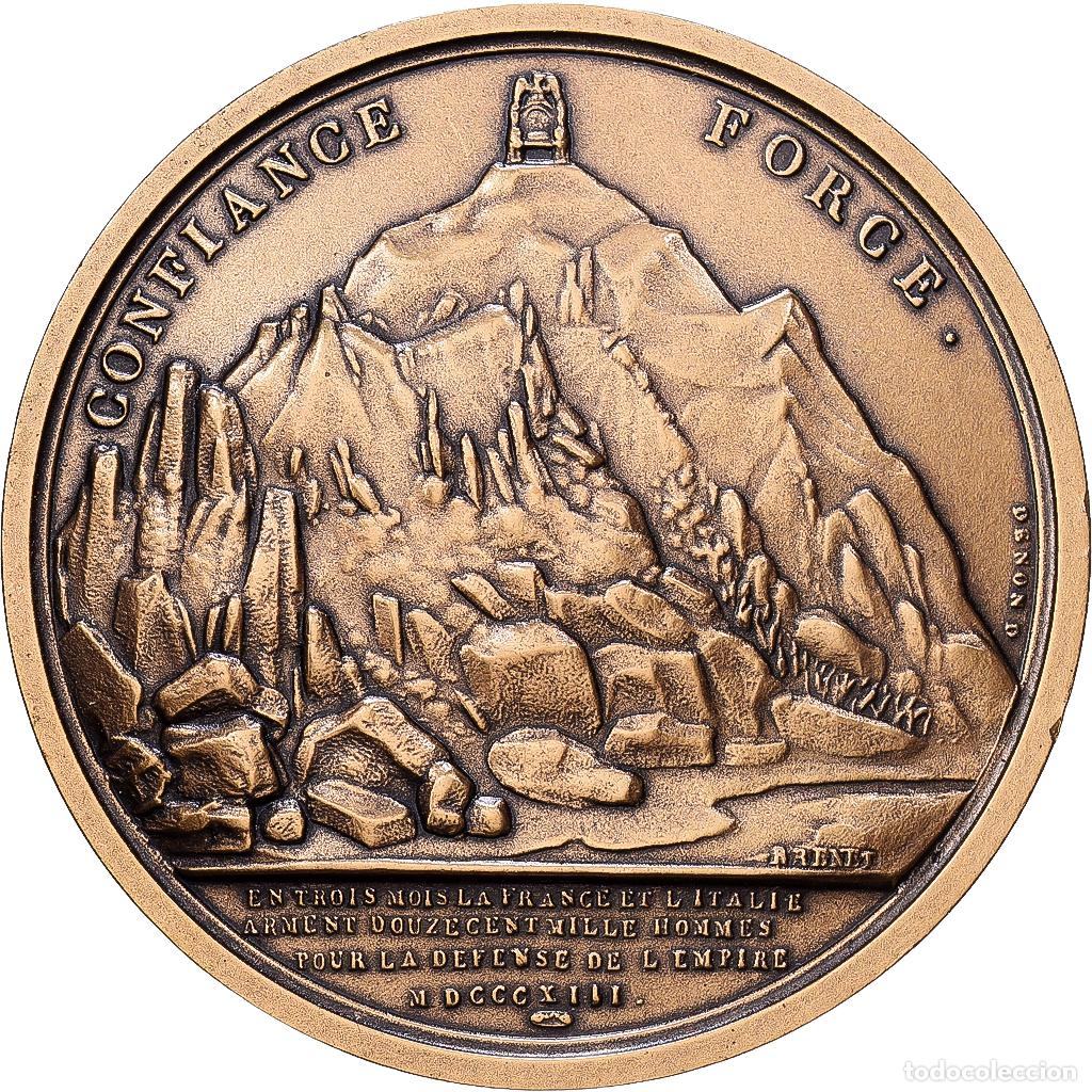 Medallas hist&oacute;ricas: [#1216645] Francia, medalla, Napoleon I, Bataille du Mont-Cenis, Bronce, Denon, Restrike