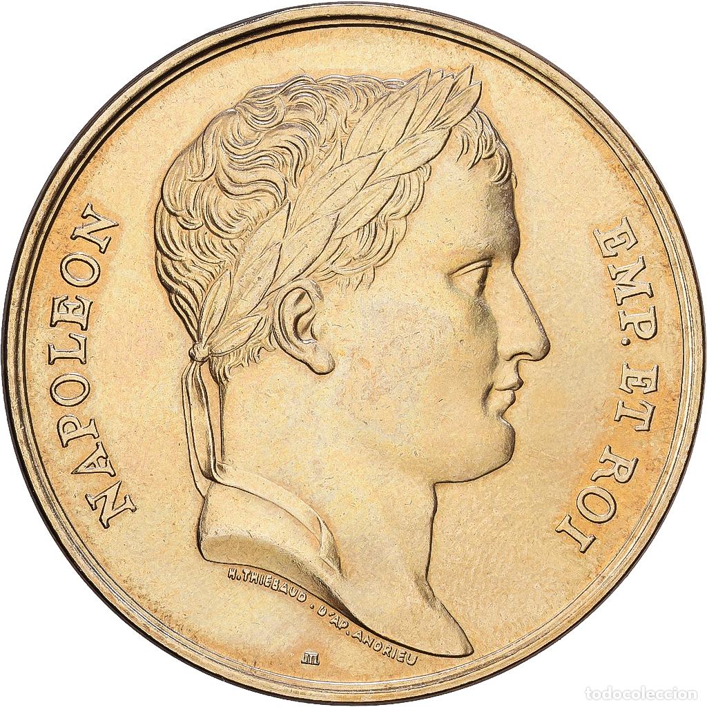 Medallas hist&oacute;ricas: [#1216646] Francia, medalla, Le sacre de Napol&eacute;on Ier par Pie VII, Aluminio y