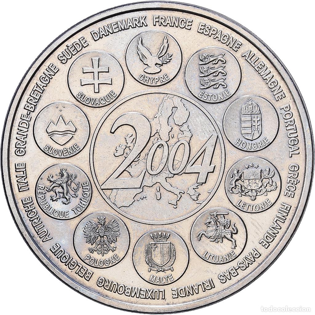 Medallas hist&oacute;ricas: [#1216650] Francia, medalla, L'Europe des XXV, Essai, 2004, Cobre - n&iacute;quel, SC+