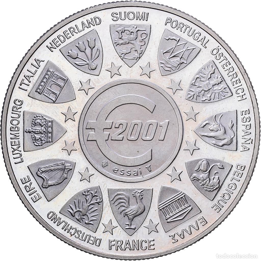 Medallas hist&oacute;ricas: [#1216652] Francia, medalla, L'Europe, La Semeuse, 2001, Cobre - n&iacute;quel, SC+
