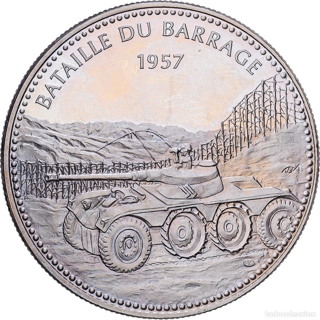 Medallas hist&oacute;ricas: [#1216655] Francia, medalla, Guerre d'Alg&eacute;rie, Bataille du Barrage, Cobre - n&iacute;quel, SC+