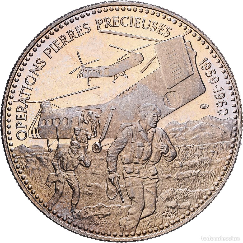 Medallas hist&oacute;ricas: [#1216656] Francia, medalla, Guerre d'Alg&eacute;rie, Op&eacute;rations Pierres Pr&eacute;cieuses, Cobre -