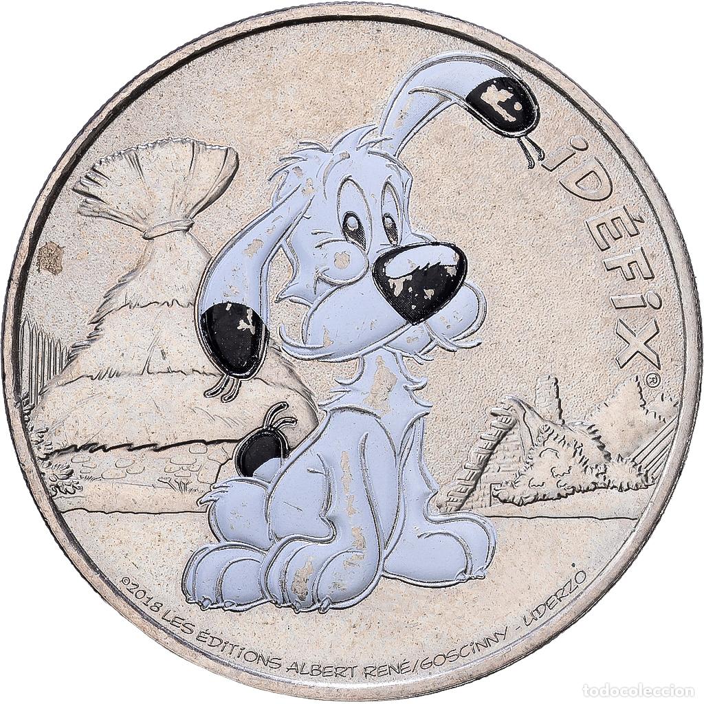 Medallas hist&oacute;ricas: [#1216677] Francia, zeton, Ast&eacute;rix - Id&eacute;fix, Cupron&iacute;quel, MDP, EBC