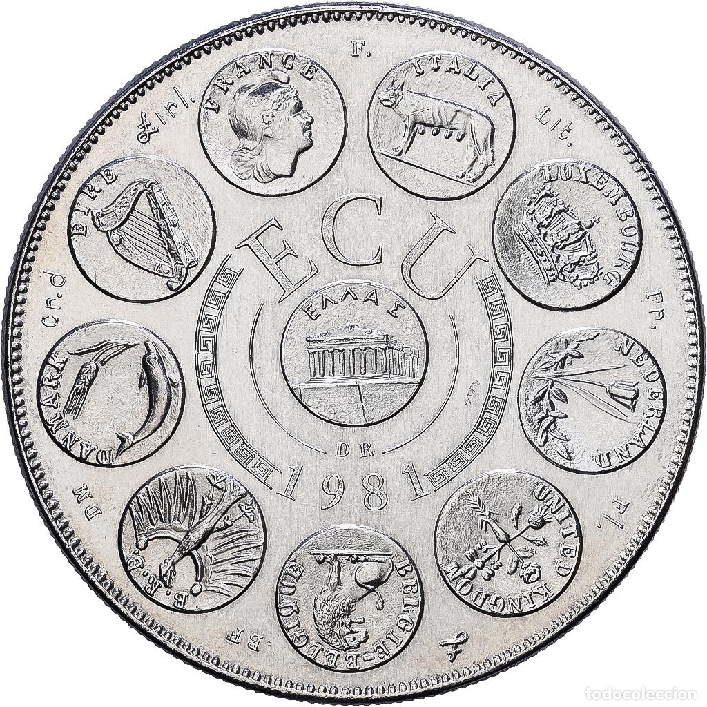 Medallas hist&oacute;ricas: [#1216755] Francia, medalla, Ecu Europa, 1981, Cobre - n&iacute;quel, SC