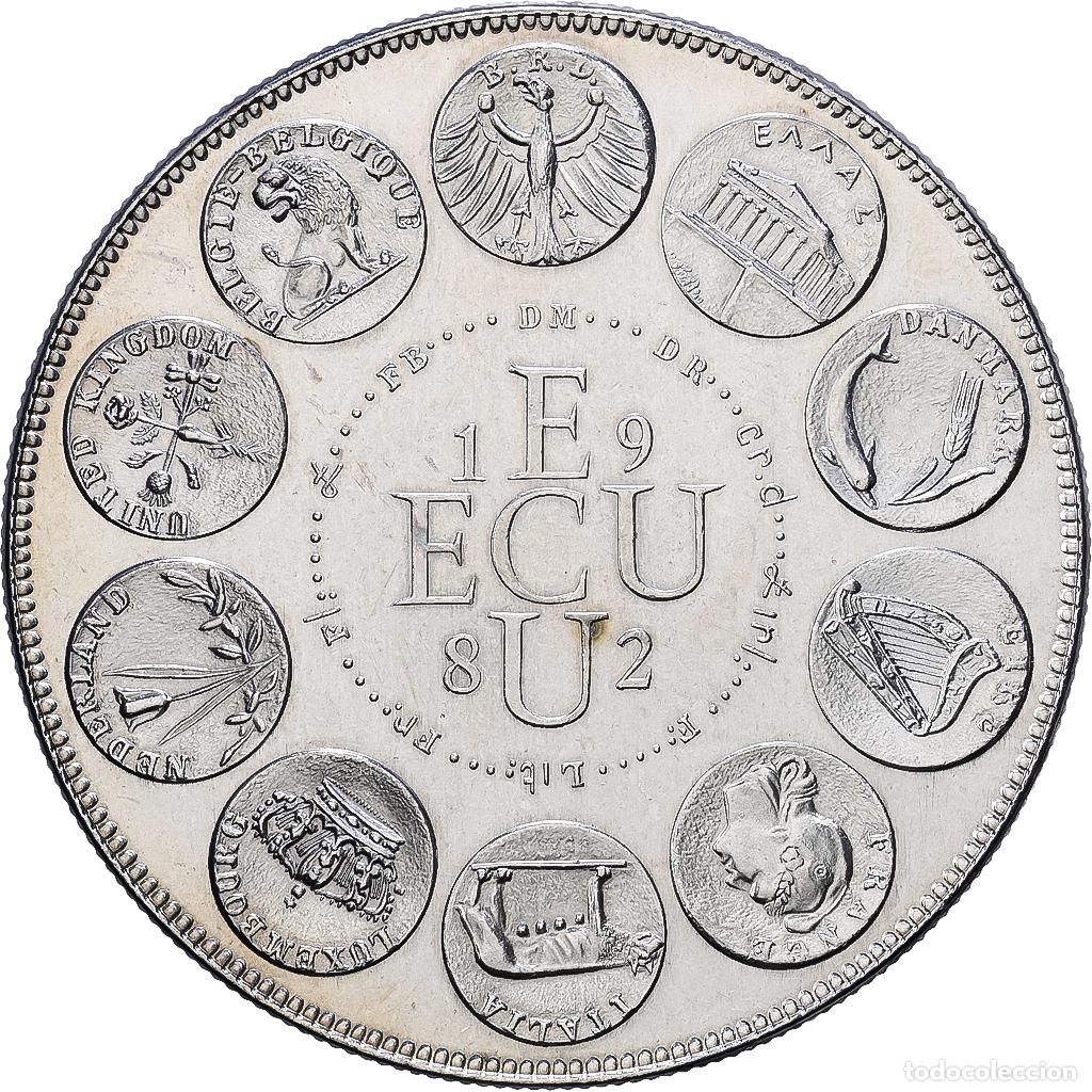 Medallas hist&oacute;ricas: [#1216756] Francia, medalla, Ecu Europa, 1982, Cobre - n&iacute;quel, SC