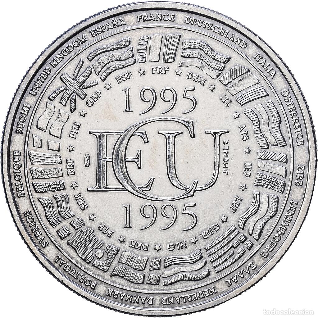 Medallas hist&oacute;ricas: [#1216757] Francia, medalla, Ecu Europa, 1995, Cobre - n&iacute;quel, SC
