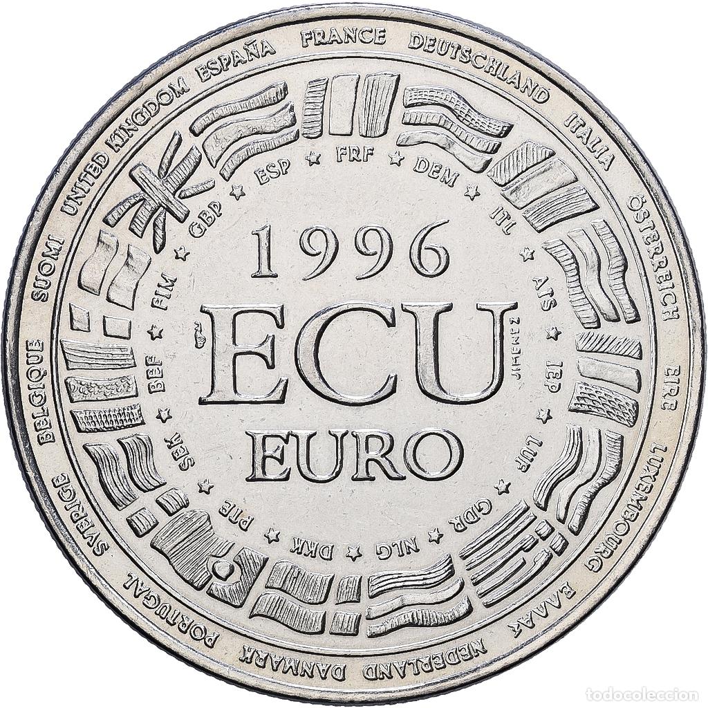 Medallas hist&oacute;ricas: [#1216758] Francia, medalla, Ecu Europa, 1996, Cobre - n&iacute;quel, SC
