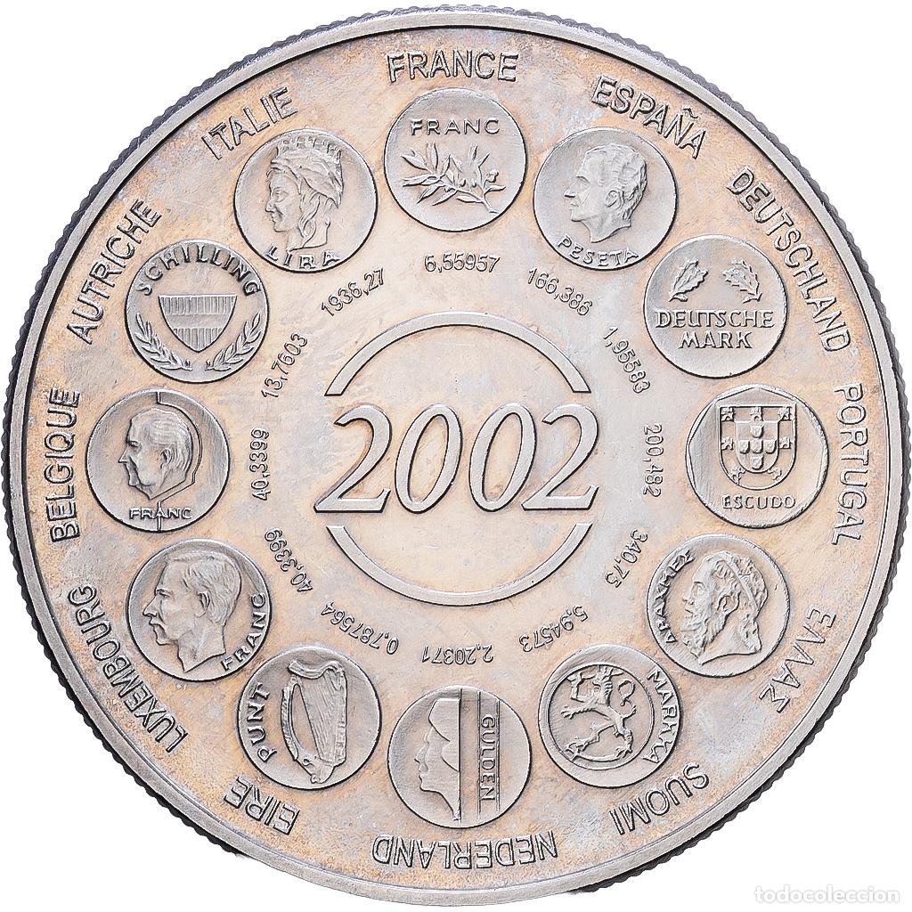 Medallas hist&oacute;ricas: [#1216759] Francia, medalla, L'Europe, Naissance de l'Euro Fiduciaire, 2002, Cobre -