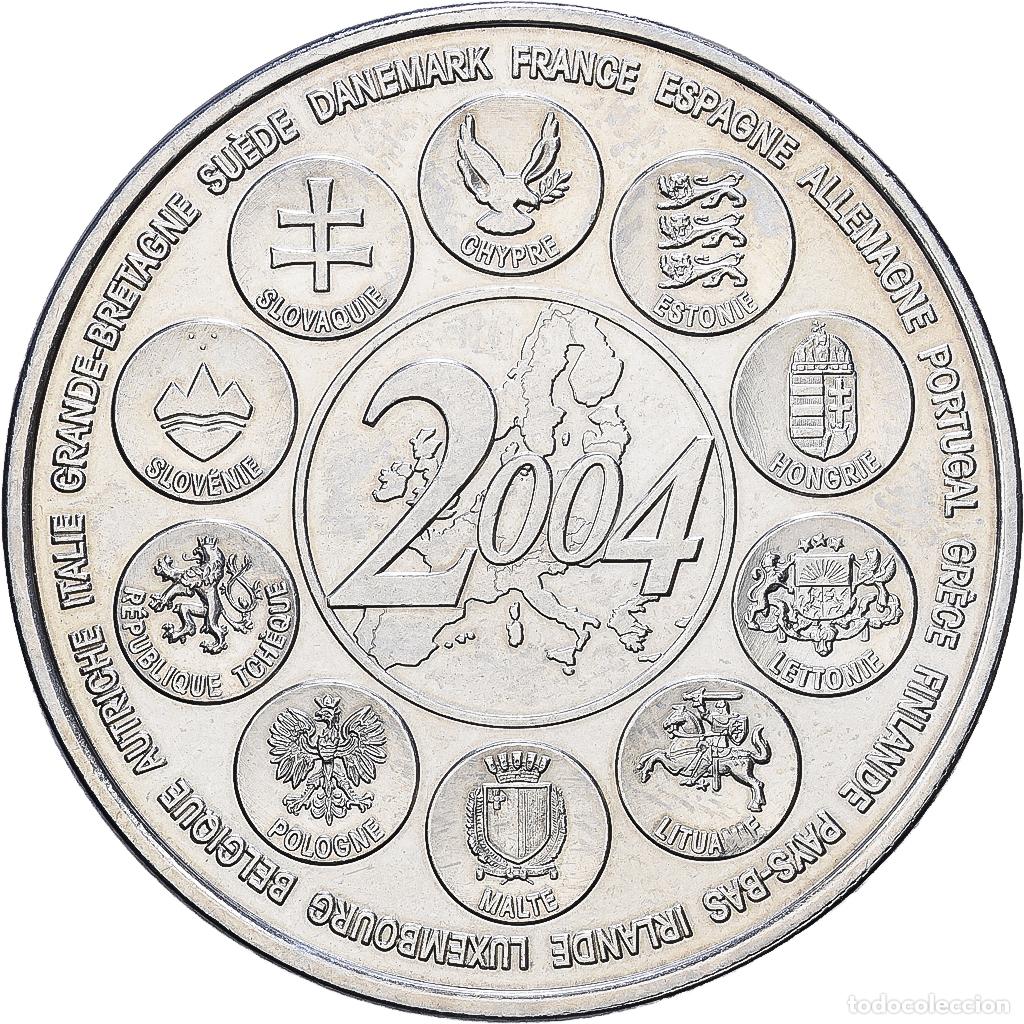 Medallas hist&oacute;ricas: [#1216760] Francia, medalla, L'Europe des XXV, Essai, 2004, Cobre - n&iacute;quel, EBC