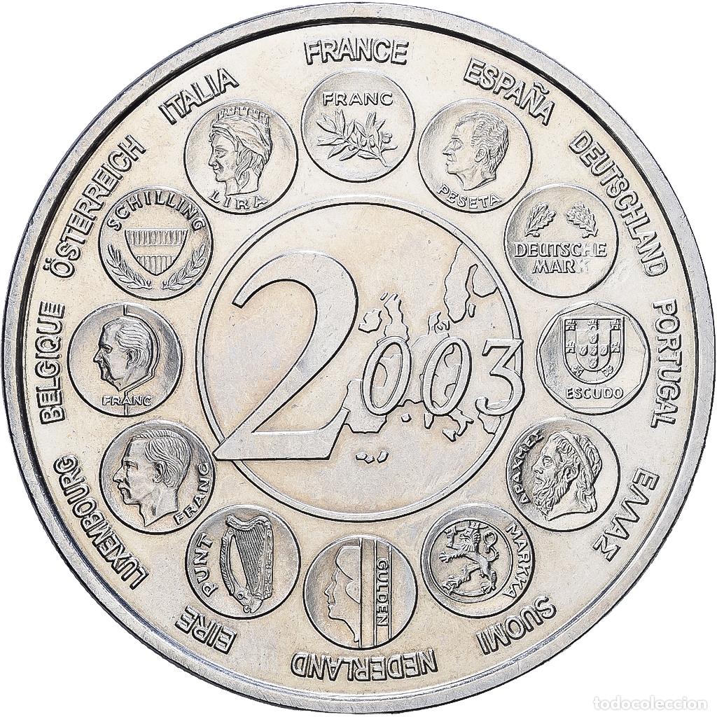 Medallas hist&oacute;ricas: [#1216761] Francia, medalla, L'Europe des 15, essai, 2003, Cobre - n&iacute;quel, SC