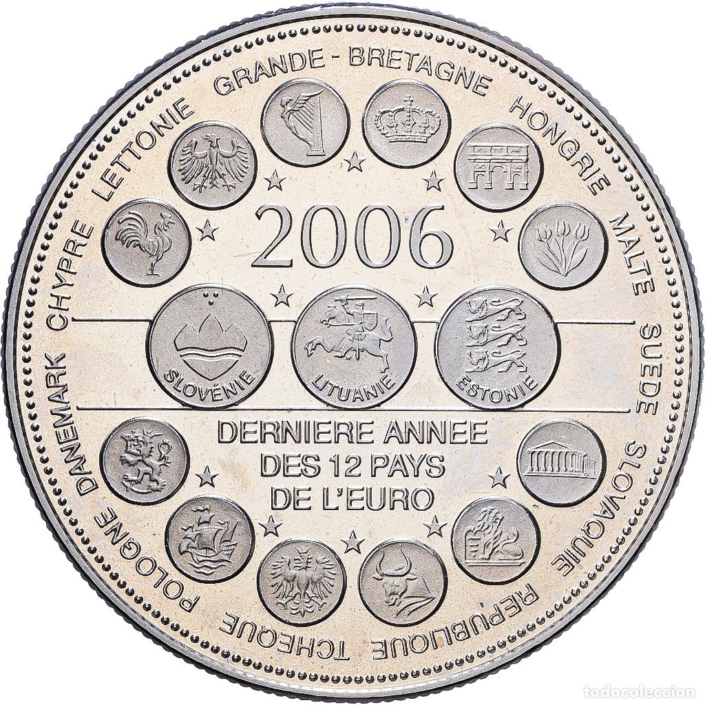 Medallas hist&oacute;ricas: [#1216765] Francia, medalla, L'Europe des XXV, Derni&egrave;re Ann&eacute;e des 12 Pays de l'Euro