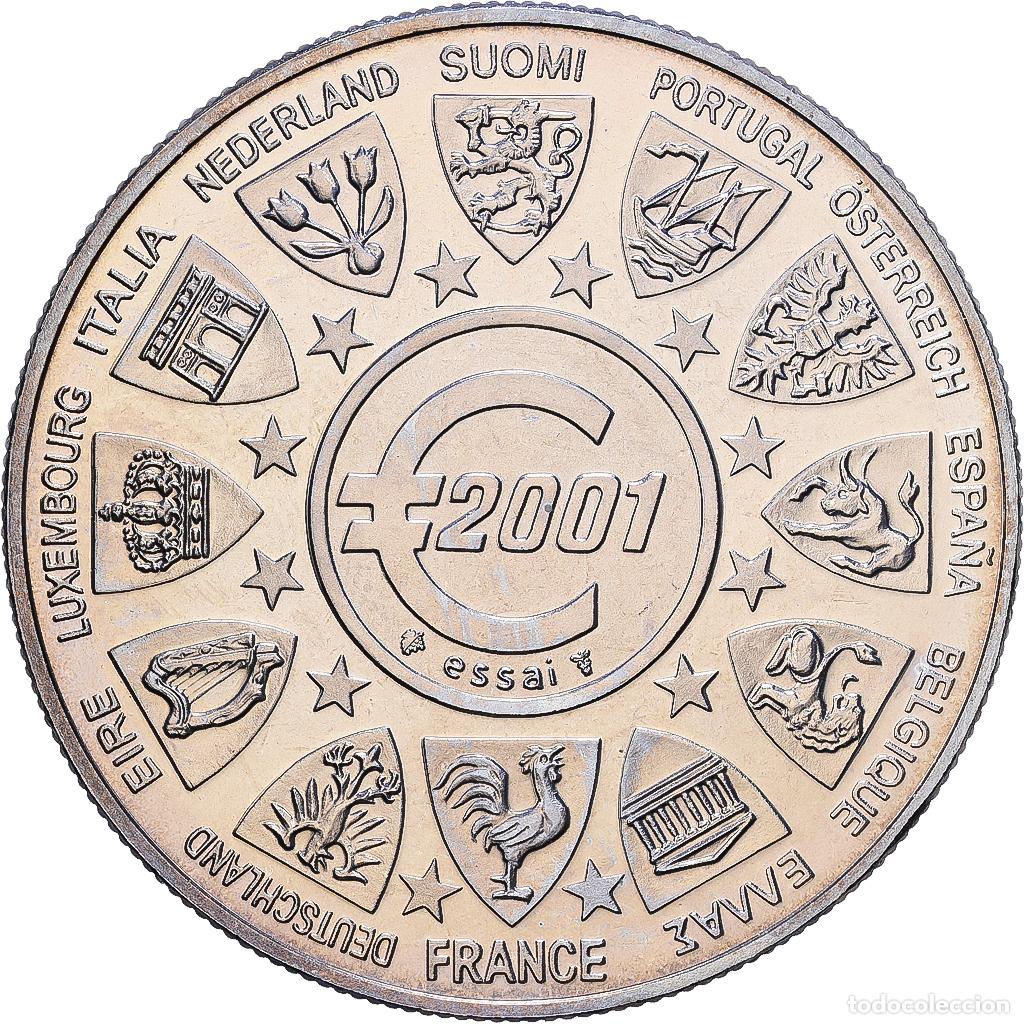 Medallas hist&oacute;ricas: [#1216762] Francia, medalla, L'Europe, La Semeuse, 2001, Cobre - n&iacute;quel, SC