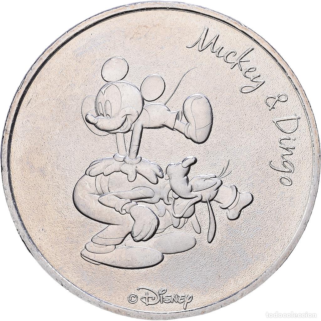 Medallas hist&oacute;ricas: [#1216808] Francia, medalla, Mickey et Dingo, 2018, Cobre - n&iacute;quel, MDP, SC