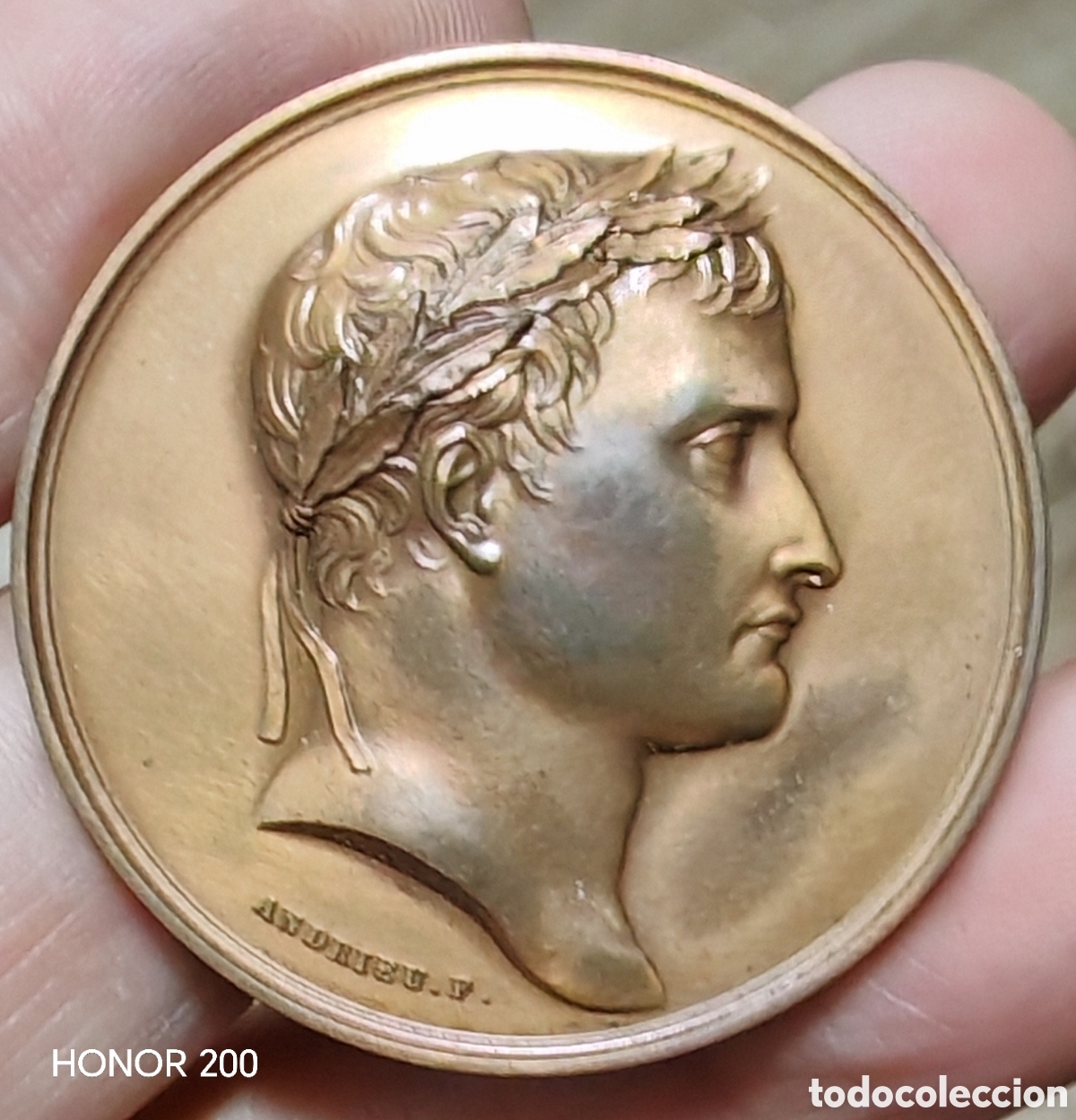 Medallas hist&oacute;ricas: Medalla - Napole&oacute;n, Arco de Triunfo de Paris - 1975 Bronce