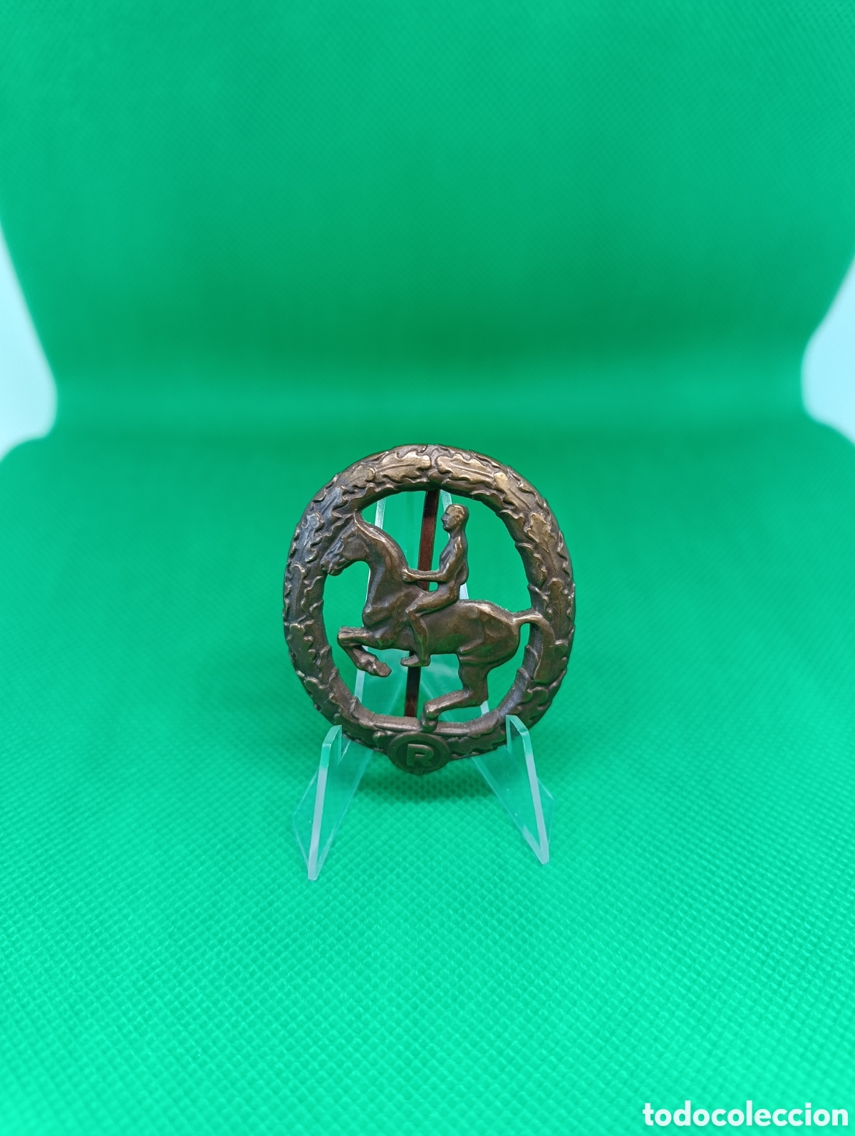 Medallas hist&oacute;ricas: Distintivo de Jinete Alem&aacute;n (Deutsches Reiterabzeichen) Bronce - Marcaje L. Chr. Lauer N&uuml;rnberg - &Eacute;p