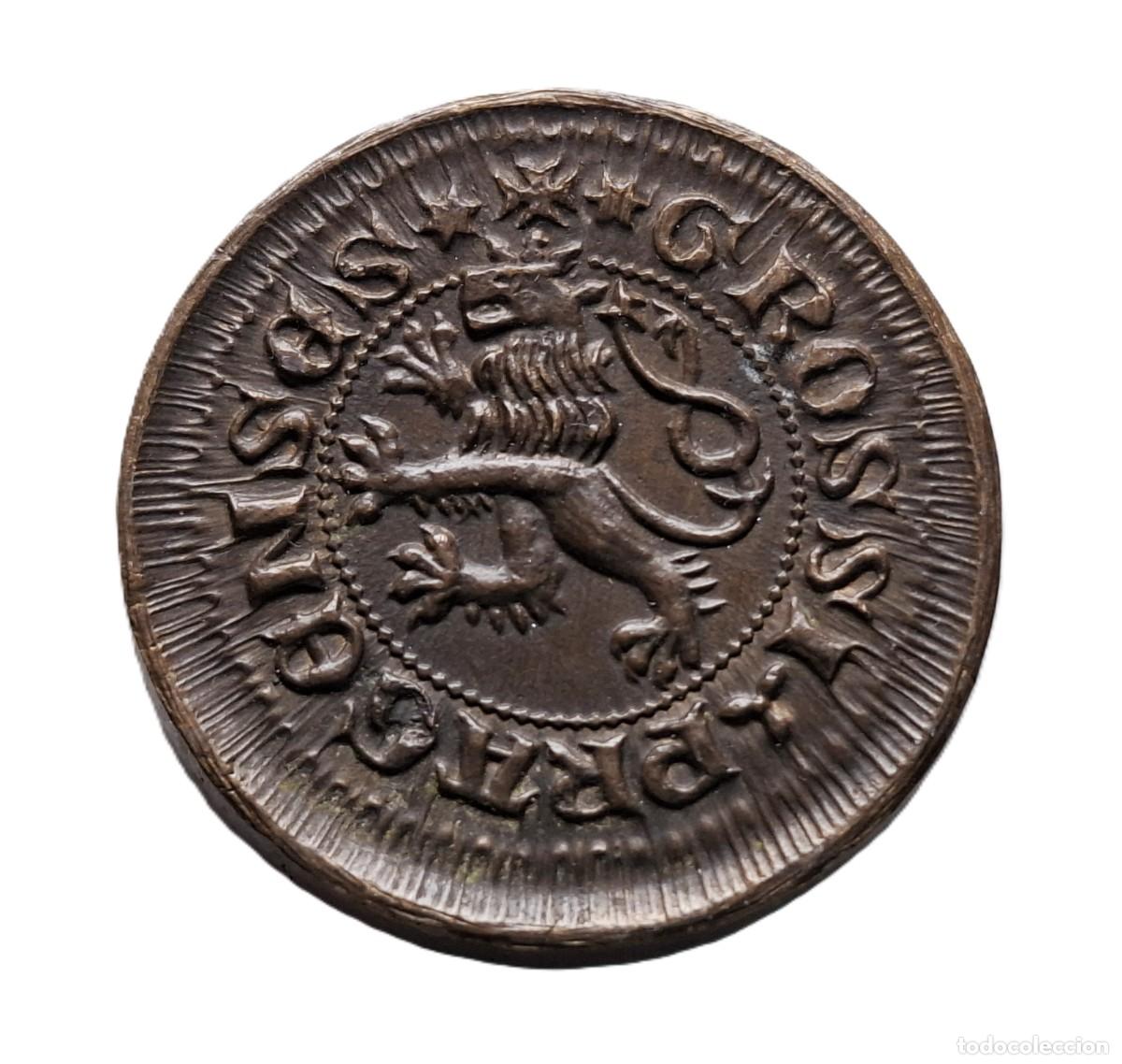 Medaglie storiche: REPUBLICA CHECA PRAGA GROSS - CHARLES IV - PRIMUS KAROLUS - MEDALLA 34.MM DIAMETRO
