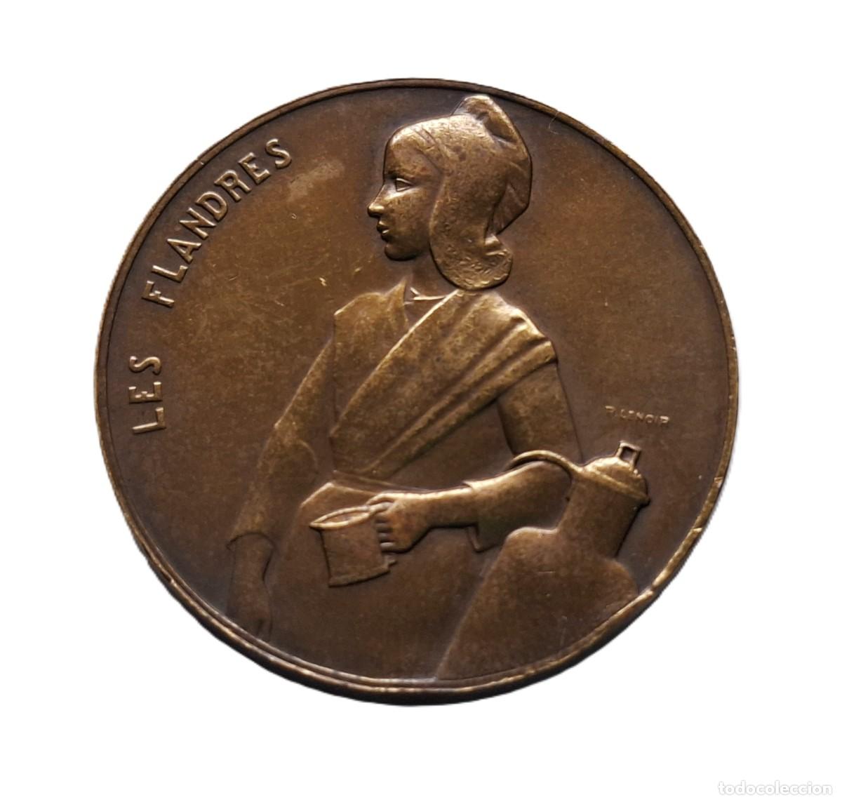 Historische Medaillen: 1935 MEDALLA DE BRONCE BRUSSELS BY LENOIR FLANDERS - 32.MM DIAMETRO