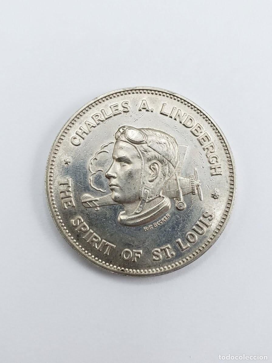 Medallas hist&oacute;ricas: Medalla del vuelo transatl&aacute;ntico de Charles Lindbergh de 1927, edici&oacute;n limitada (1486)