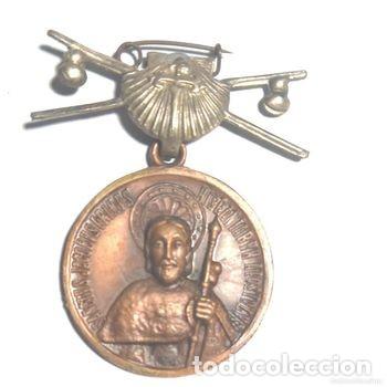 Historische Medaillen: Medalla oficial del peregrino del A&ntilde;o Santo Compostelano a&ntilde;o 1954