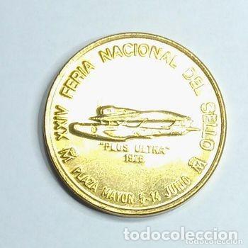 Historische Medaillen: Medalla Madrid Capital Europea Cultura a&ntilde;o 1992 - Avi&oacute;n Plus Ultra-