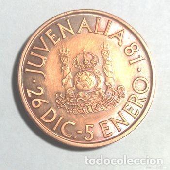 Historische Medaillen: Medalla Juvenalia 81 acu&ntilde;ada por la FNMT