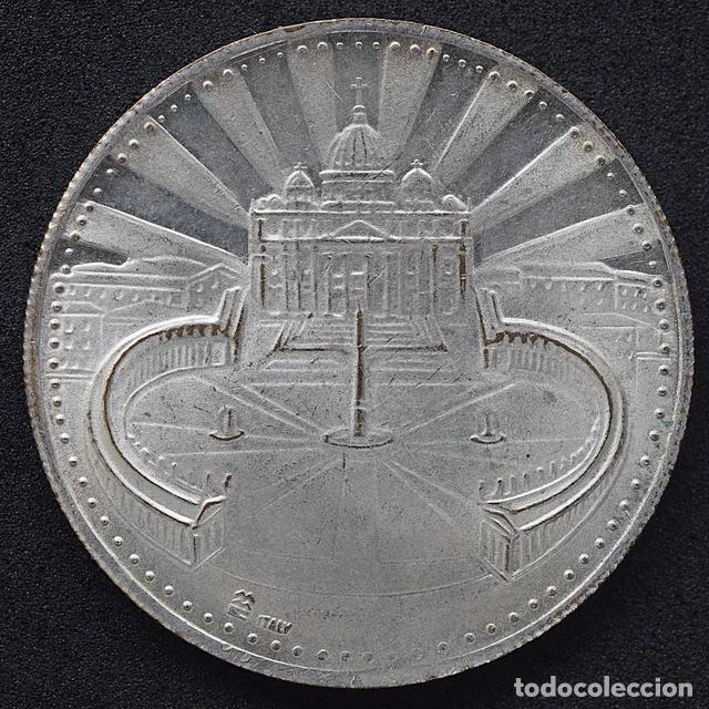 Historische Medaillen: Medalla Papal - Plaza de San Pedro | VATICANO