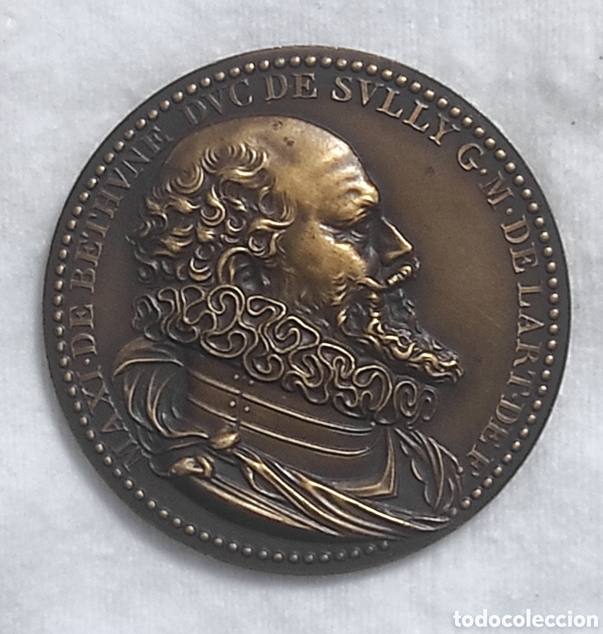 Medalhas hist&oacute;ricas: MEDALLA FRANCESA CONMEMORATIVA DE BRONCE - DUQUE DE SULLY - CASA DE LA MONEDA DE PAR&Iacute;S