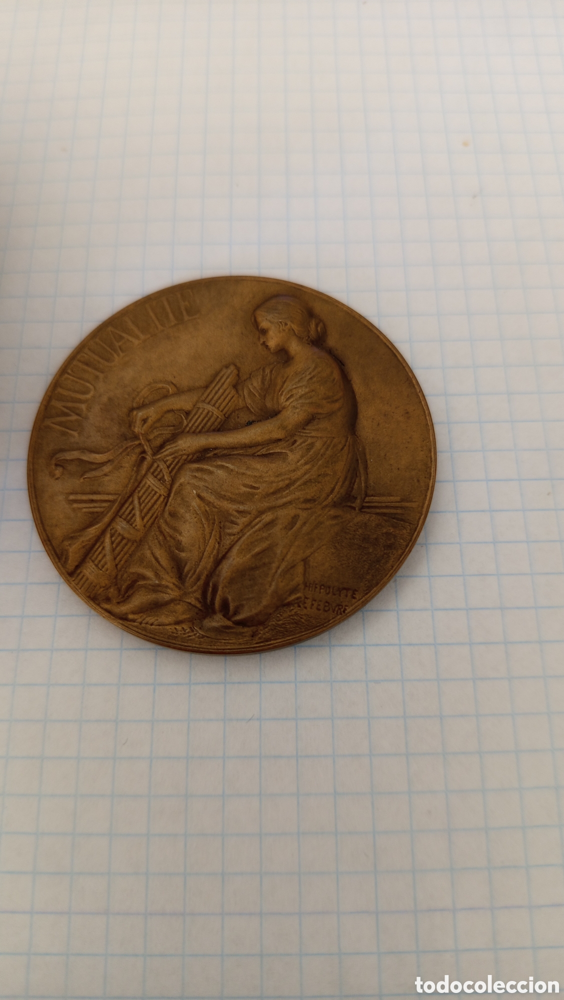 Historische Medaillen: Medalla francesa antigua