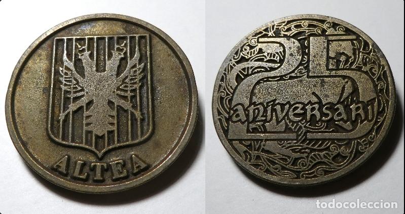 Historische Medaillen: Medalla conmemorativa 25 Aniversario de la Associaci&oacute; de Moros i Cristians d'Altea