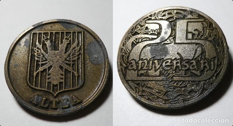 Historische Medaillen: Medalla conmemorativa 25 Aniversario de la Associaci&oacute; de Moros i Cristians d'Altea