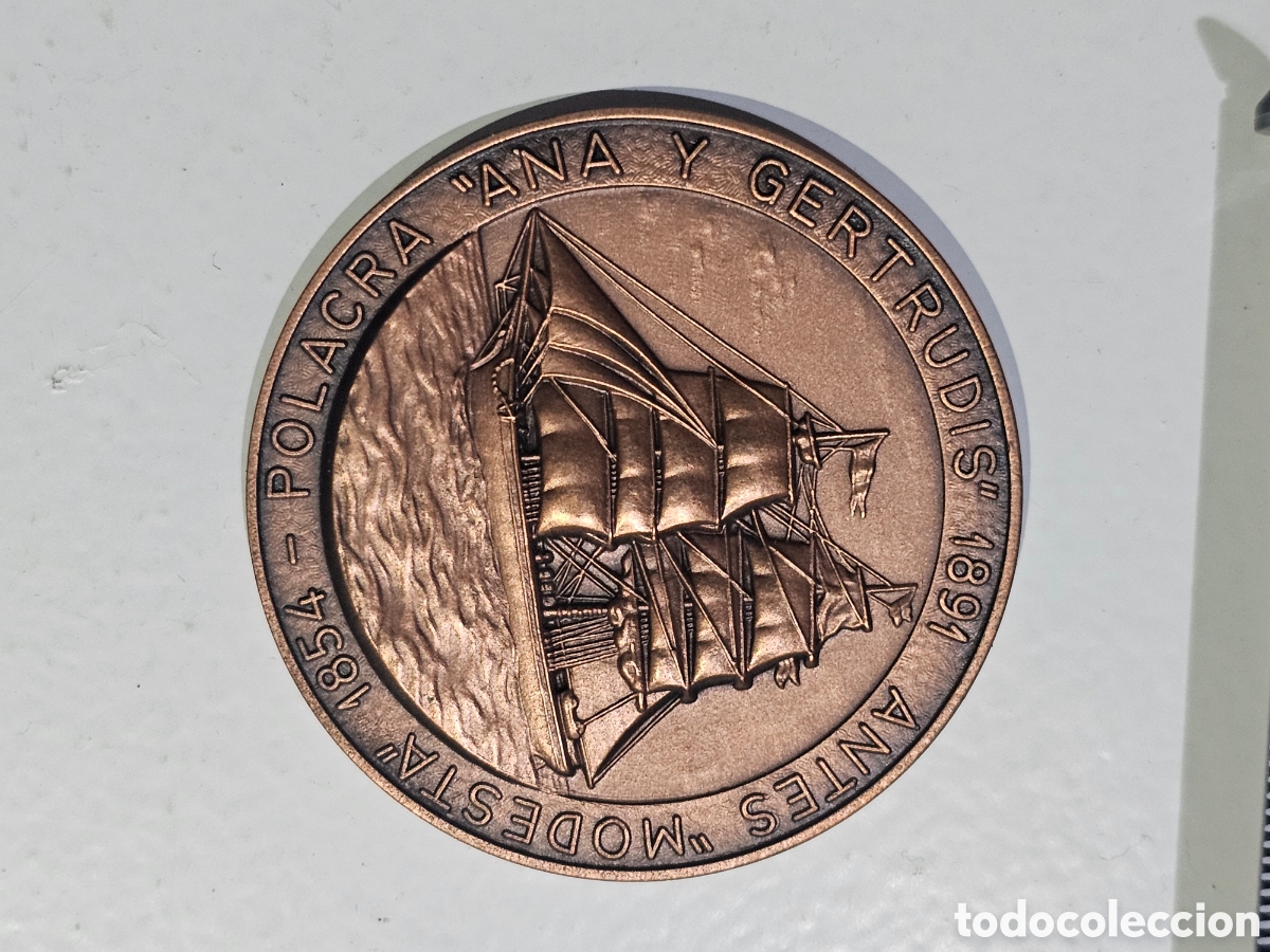 Historical Medals: Medalla XXXVIII Sal&oacute;n N&aacute;utico Internacional Barcelona (1999) &ndash; Polacra &rdquo;Ana y Gertrudis&rdquo;