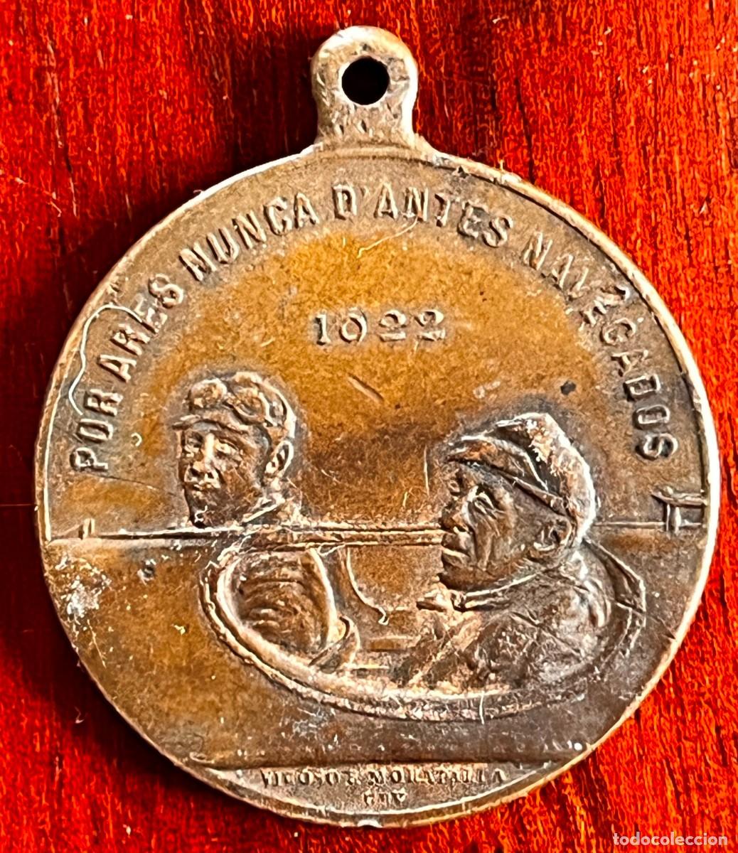 Historical Medals: Antigua y rara medalla comemorativa del Raid A&eacute;reo Lisboa - Rio de Janeiro, ocurrido en 1922 (Cente