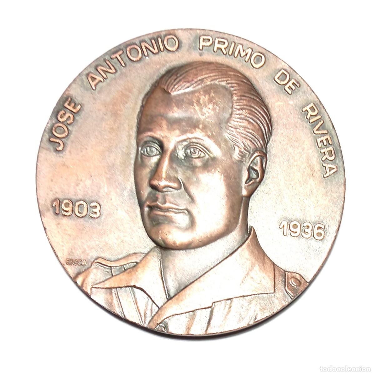 Medallas hist&oacute;ricas: Medalla de bronce conmemorativa de Jos&eacute; Antonio Primo de Rivera